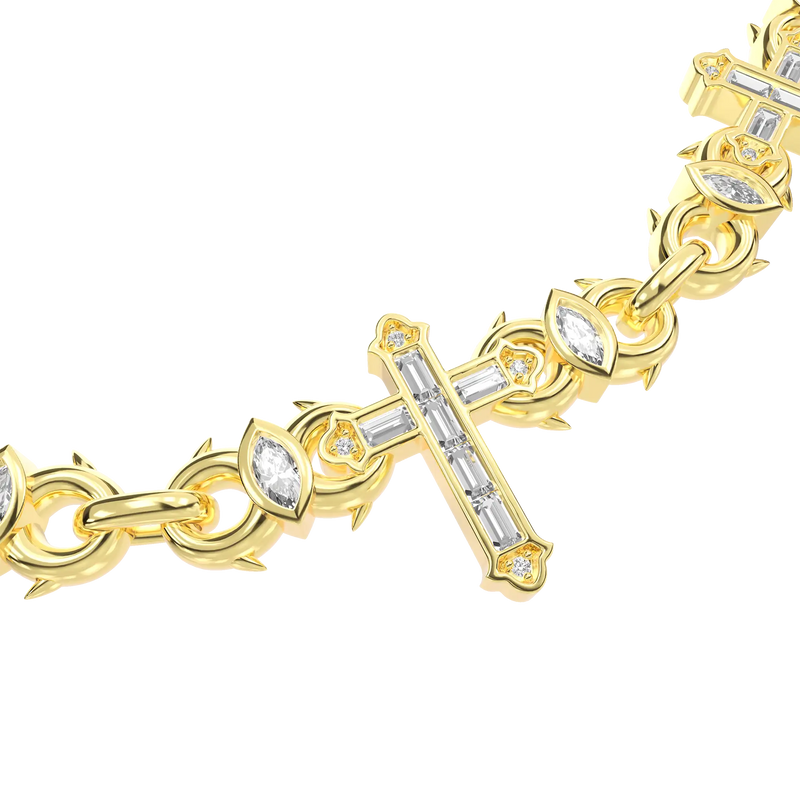 Cross Of Thorns Infinity Chain - 6mm - APORRO