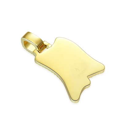 Custom Double Layer Graffiti Font Letter Pendant - 30mm