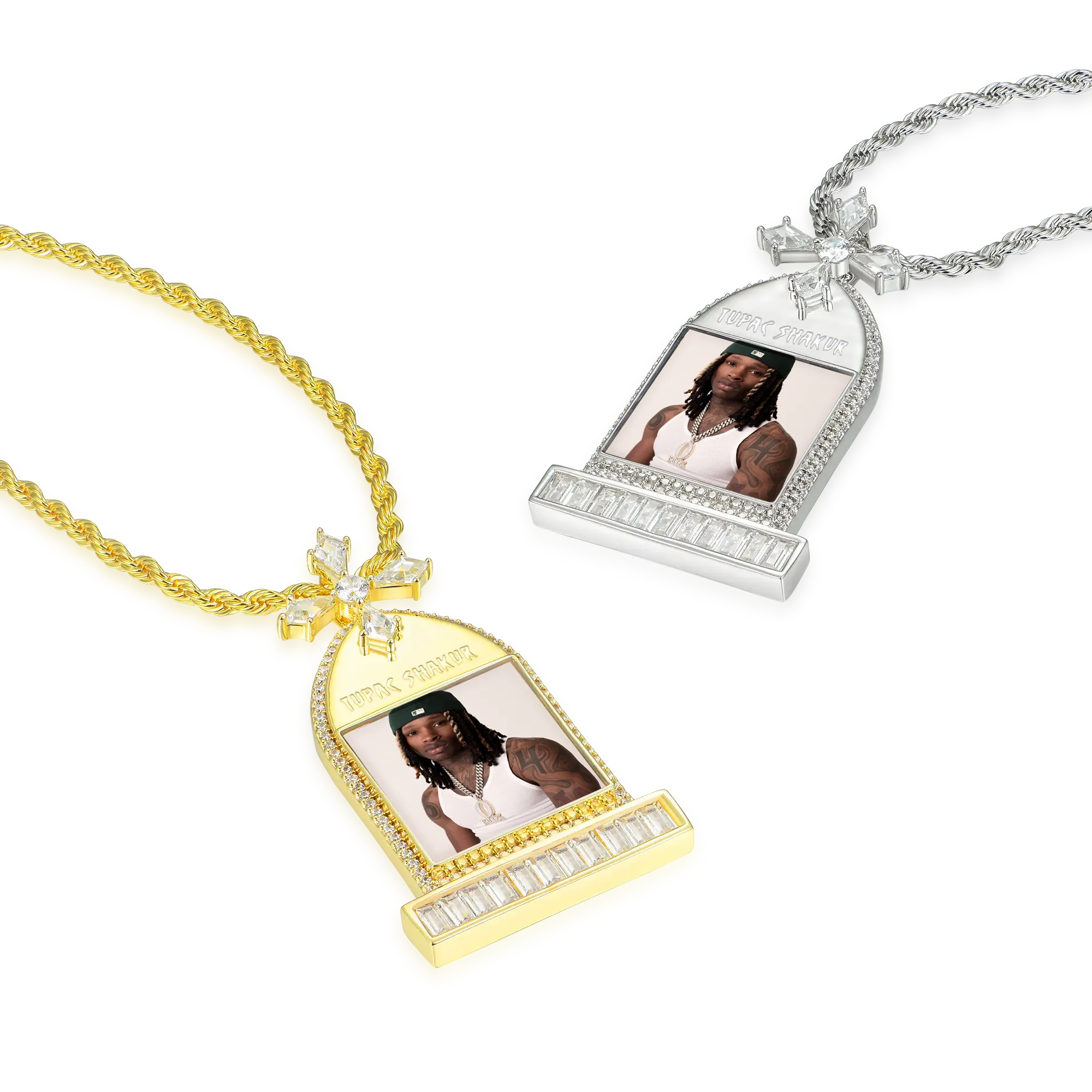 Custom Tombstone Photo Pendant