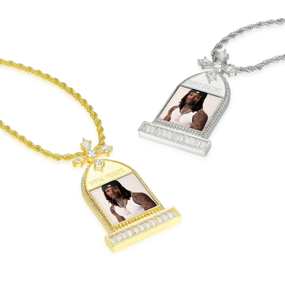 Custom Tombstone Photo Pendant