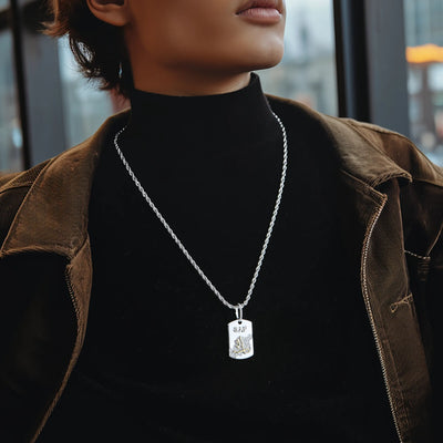 Zodiac Dog Tag Pendant