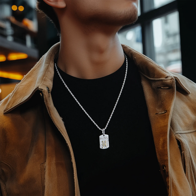 Zodiac Dog Tag Pendant