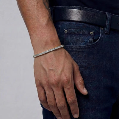 Moissanite Iced Tennis Bracelet - 3mm