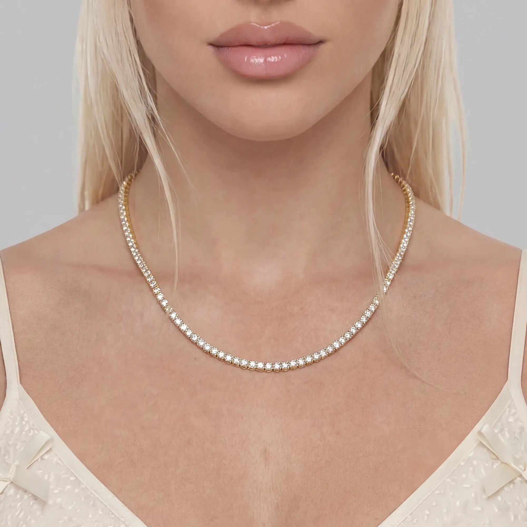 Iced Moissanite Tennis Chain - 3mm
