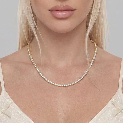 Iced Moissanite Tennis Chain - 3mm