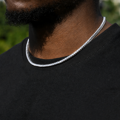 Iced Tennis Chain 3mm – Everyday Men's Jewelry – APORRO