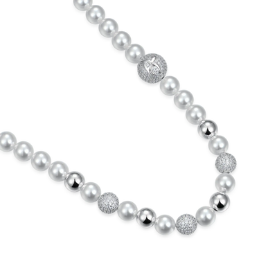 WONG Dragon Pearl and Bead Necklace - 8mm