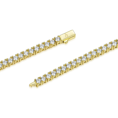 Iced Moissanite Tennis Chain - 3mm