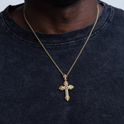 Corinthian Order Style Cross Pendant