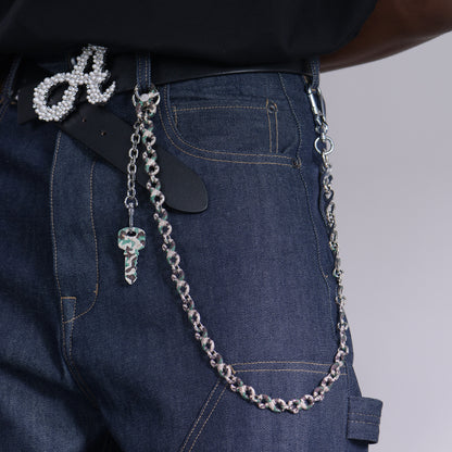 Infinity OG Camo Iced Link Necklace & Wallet Chain