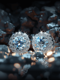 Round Cut Stud Earring