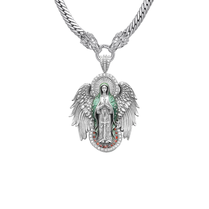 Sacred Halo Dragon Chain & Pendant Set