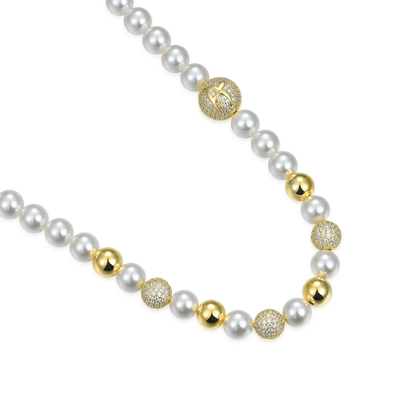 WONG Dragon Pearl and Bead Necklace - 8mm