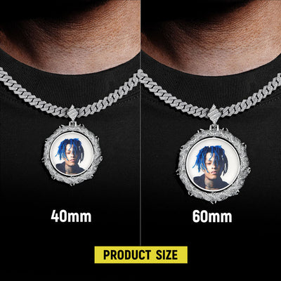Custom Rotating Thorns Photo Pendant