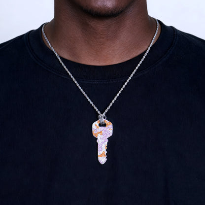 Camo Key Pendant - Pink Camo
