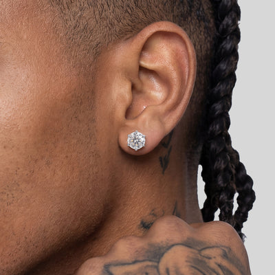 Portuguese Cut Stud Earring