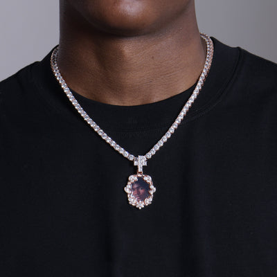 Custom Vine-wrapped Picture Pendant