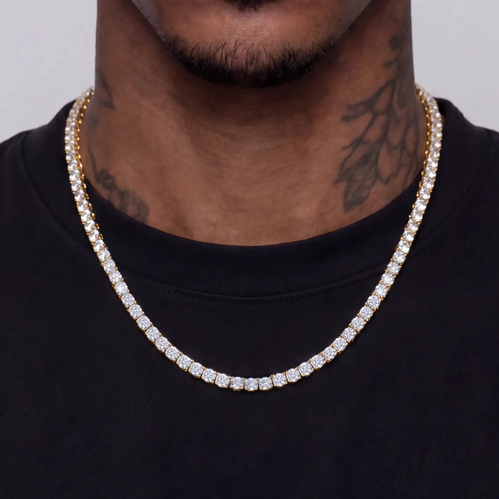 Moissanite Iced Tennis Chain - 5mm