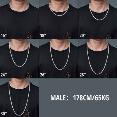 5mm Iced Tennis Chain (Ship to the US Only)