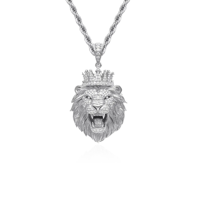 Crowned Lion Pendant - Style 6
