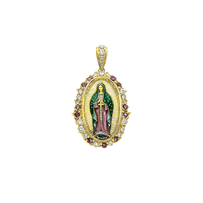 Saint Mary Radiant Pendant & Rope Chain Layer Set