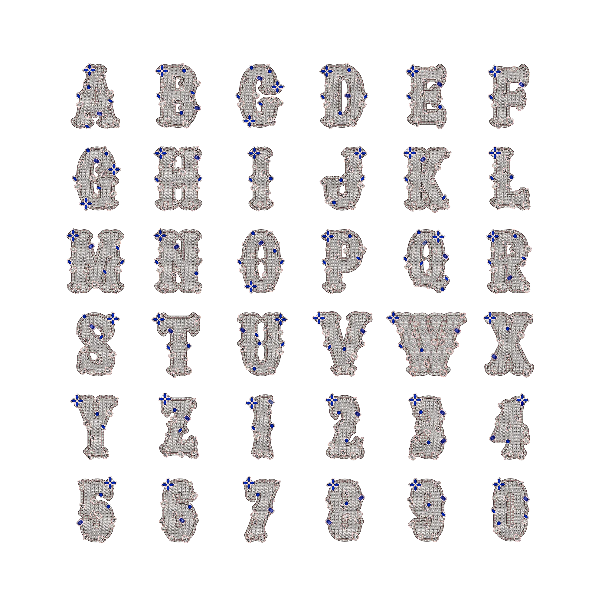 Custom Colored Bosox Font Pendant