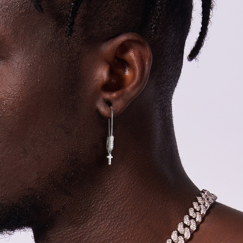 Pin Cross Dangly Earring - APORRO