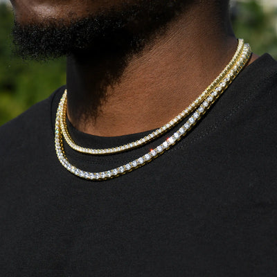 3mm Brass Iced Tennis Chain