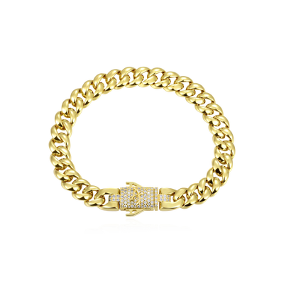 Moissanite Cuban Bracelet - 8mm