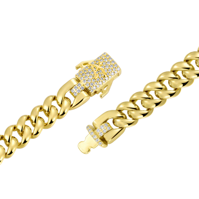 Moissanite Cuban Bracelet - 8mm