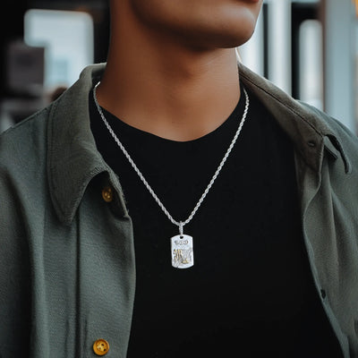 Zodiac Dog Tag Pendant