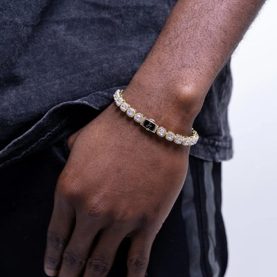 Cushion-Cut Clustered Tennis Bracelet - 7mm