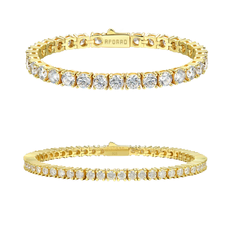 3mm Tennis Bracelet + 5mm Tennis Bracelet Bundle - APORRO