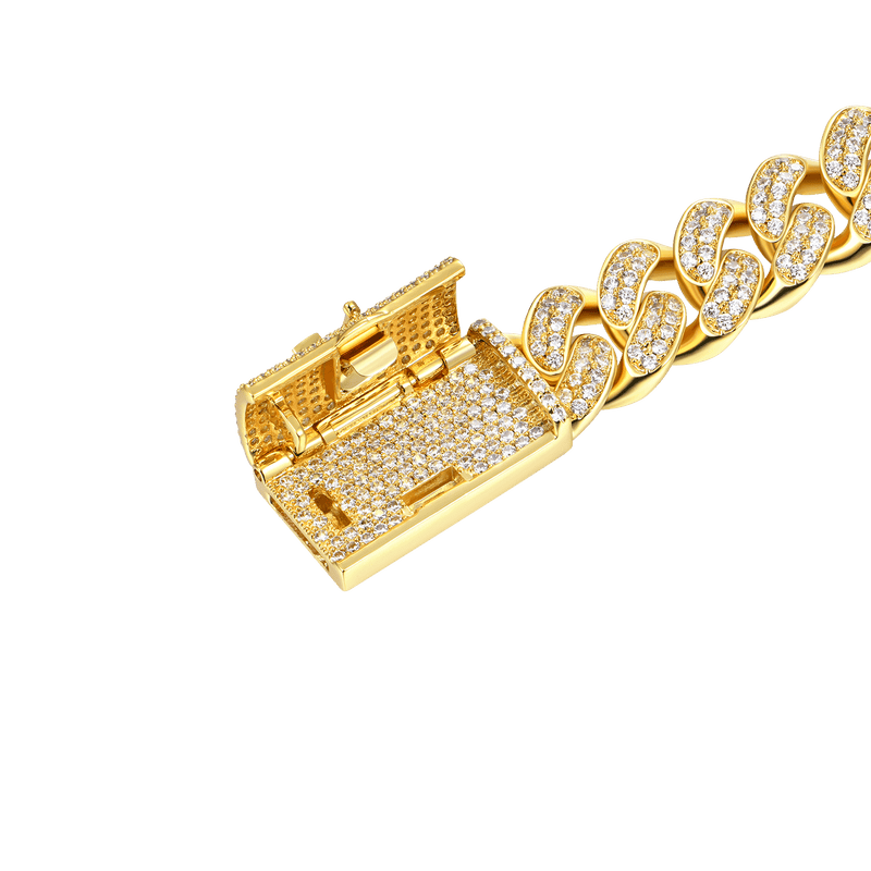 12mm Cuban Bracelet & 5mm Tennis Bracelet Gift Set - APORRO