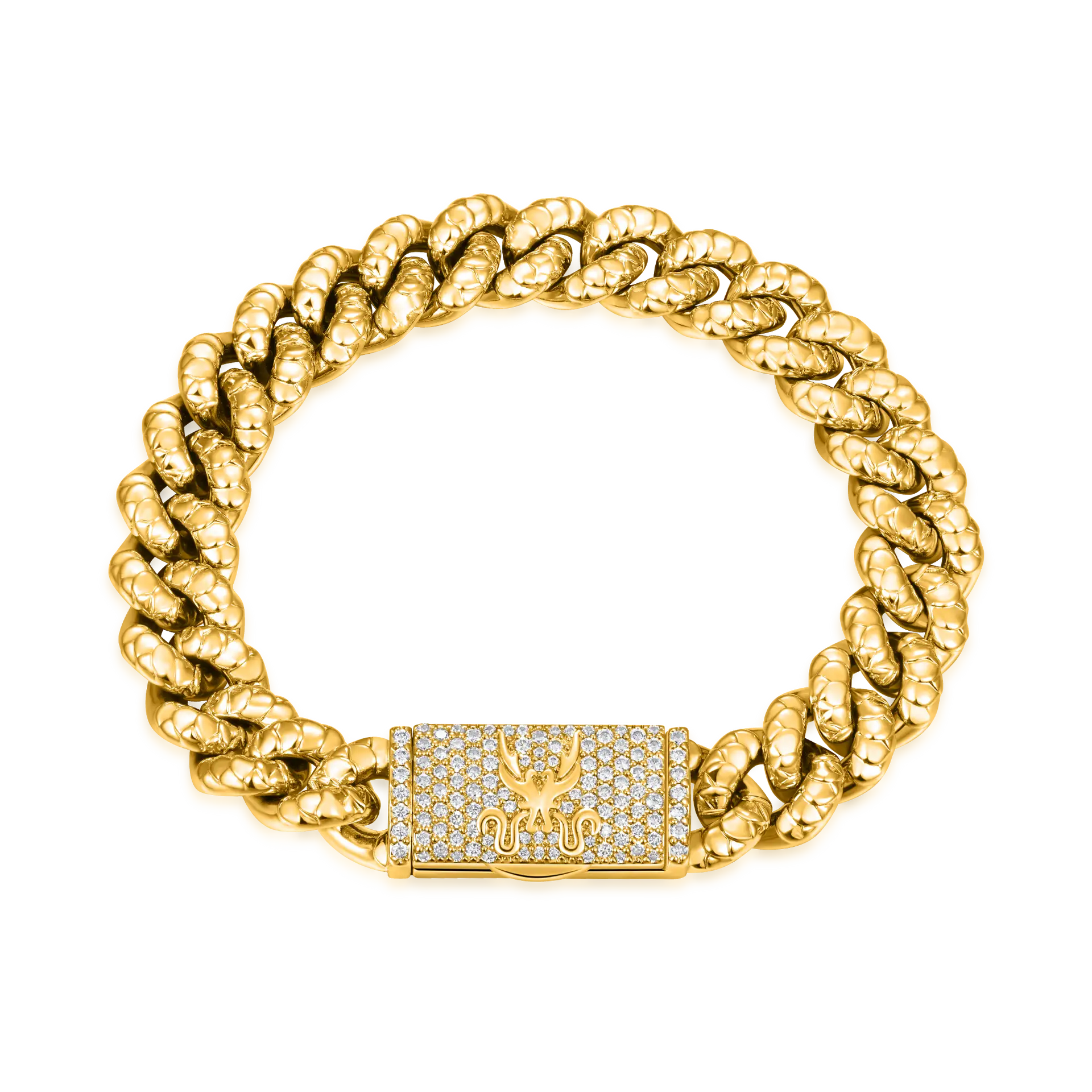 Miami Cuban Bracelet 10mm Dragon Clasp – Men's Bracelet – APORRO