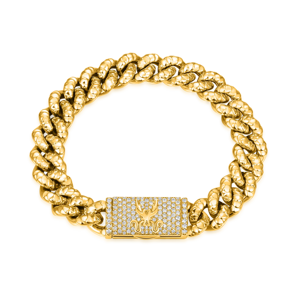 Miami Cuban Bracelet 10mm Dragon Clasp – Men's Bracelet – APORRO