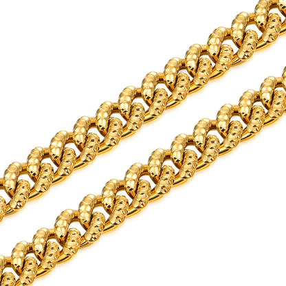 WONG Dragon Box Clasp Miami Cuban Curb Bracelet - 10mm