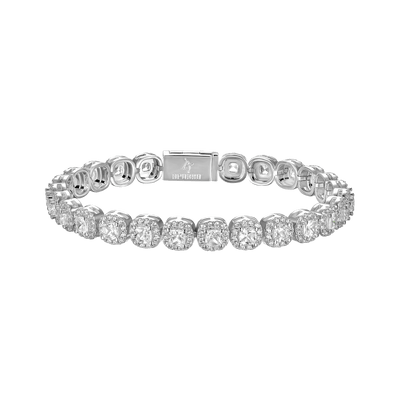 Moissanite Cushion-Cut Clustered Tennis Bracelet - 7mm