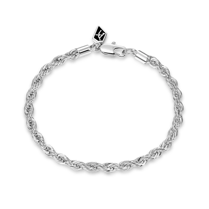 Miami Cuban & Rope Layered Bracelet Set