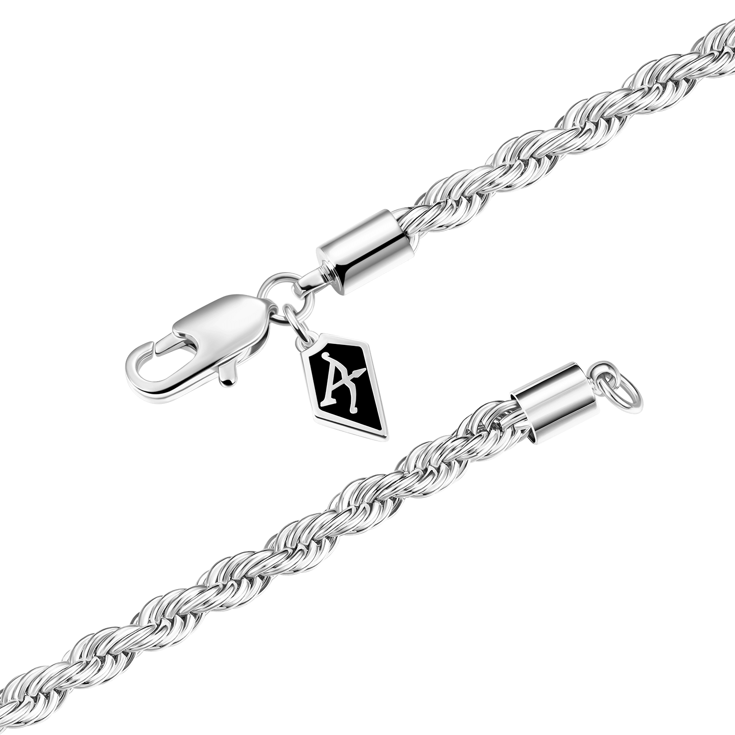 Miami Cuban & Rope Layered Bracelet Set