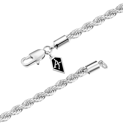 Miami Cuban & Rope Layered Bracelet Set