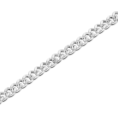 Miami Micro Cuban Curb Bracelet - White Gold