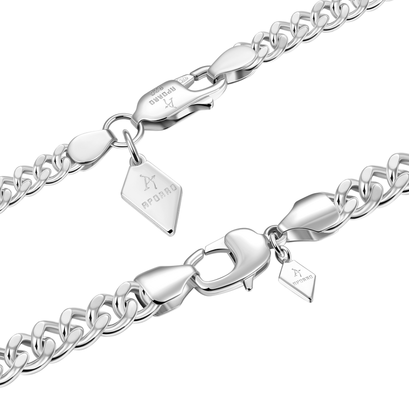 5mm Cuban Link Bracelet + 8mm Cuban Link Bracelet Gift Set - APORRO