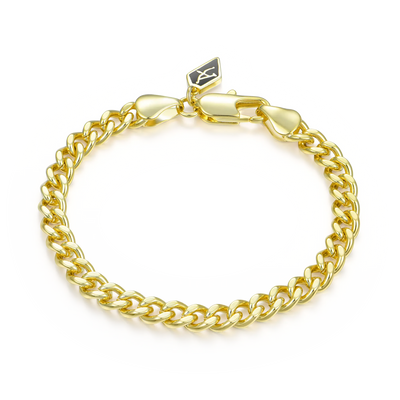 Miami Micro Cuban Curb Bracelet - Yellow Gold
