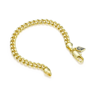 Miami Micro Cuban Curb Bracelet - Yellow Gold
