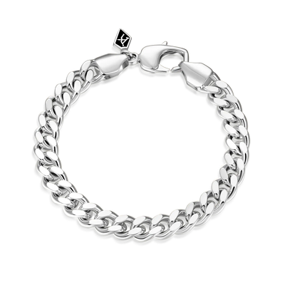 Miami Micro Cuban Curb Bracelet - White Gold
