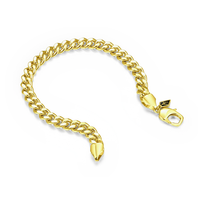 Miami Micro Cuban Curb Bracelet - Yellow Gold