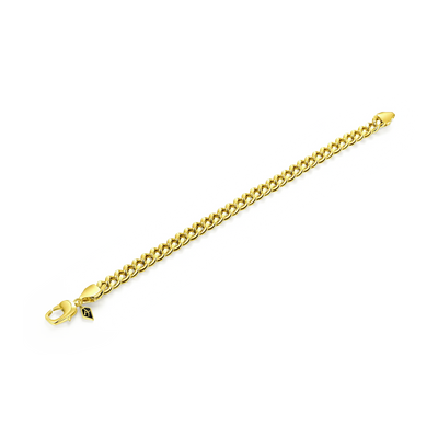 Miami Micro Cuban Curb Bracelet - Yellow Gold