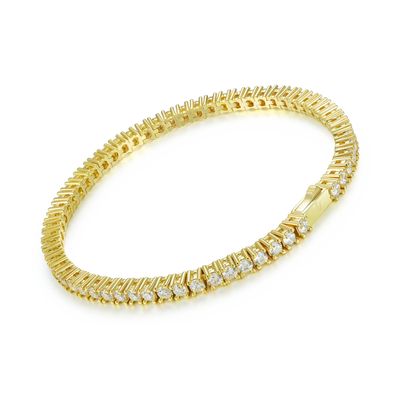 Micro Round Cut Cuban Link Chain + Tennis Bracelet Gift Set