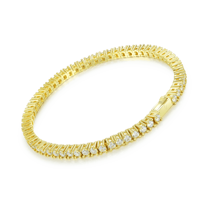 Octagon Mix & Iced Tennis Bracelet Set